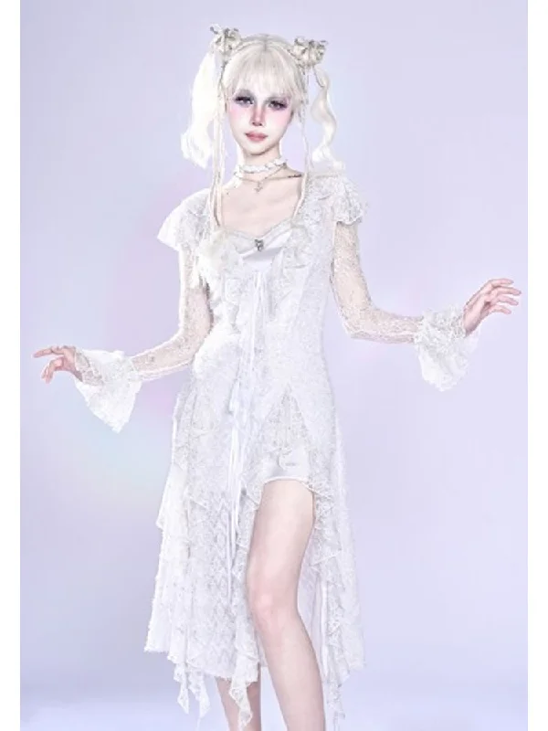 Sunscreen lace cardigan【s0000001802】 Elasticated Padded Insulated