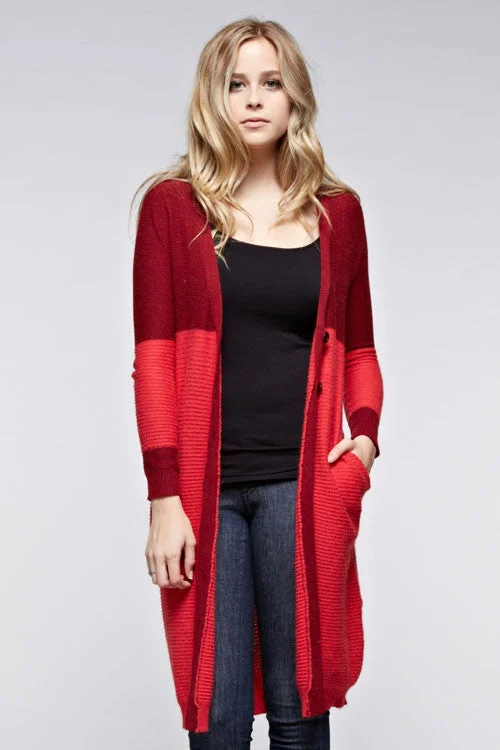 Ladies Long Cardigan Mesh Fabric Canvas Fabric Denim Fabric