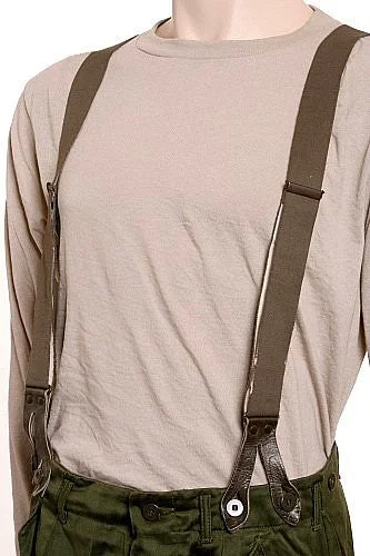 West German Bundeswehr Military Trouser Suspenders Trousers Business Professional