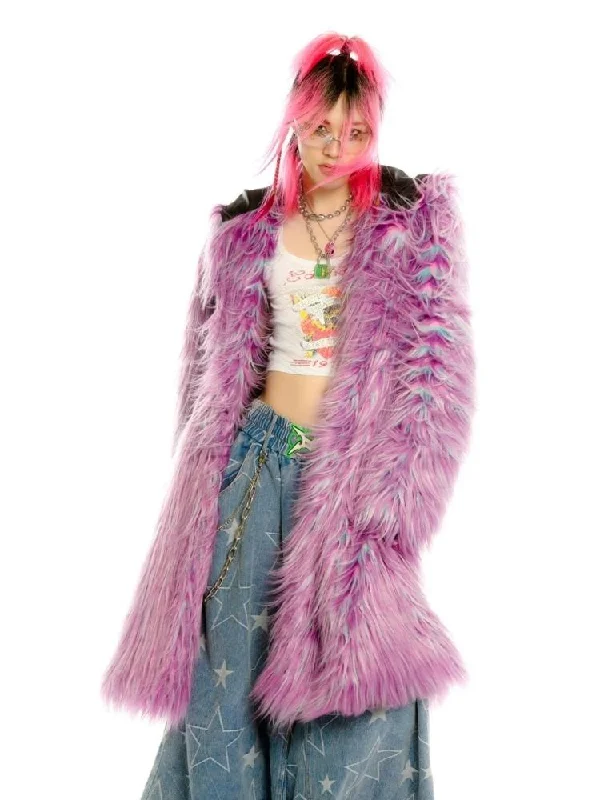 Fur hooded long coat and hat【s0000004452】 A-Line Ball Gown Mermaid