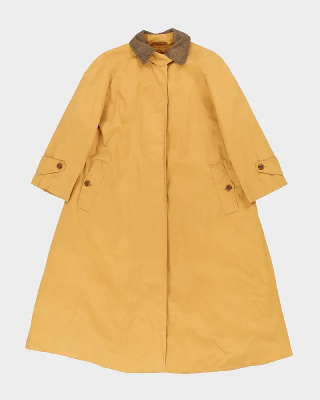 Aquascutum Beige A-line Mac Coat - L Striped Polka Dot Floral