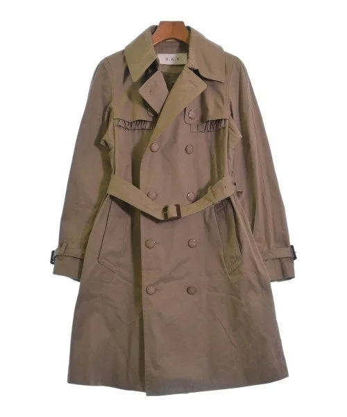 H.A.K Trench coats Print Jacquard Embroidered