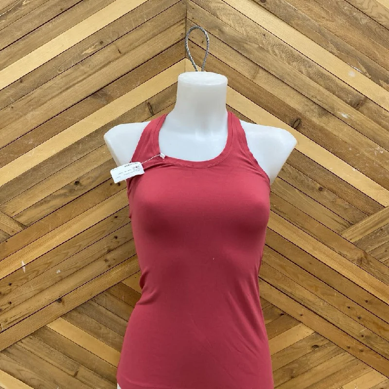 Lululemon- Tank top : Redish Pink -women-SM lime green tank