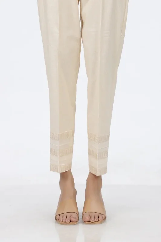 Lakhany 01 Piece Cambric Trousers LSM-T-2524-Beige Trousers sophisticated sleek