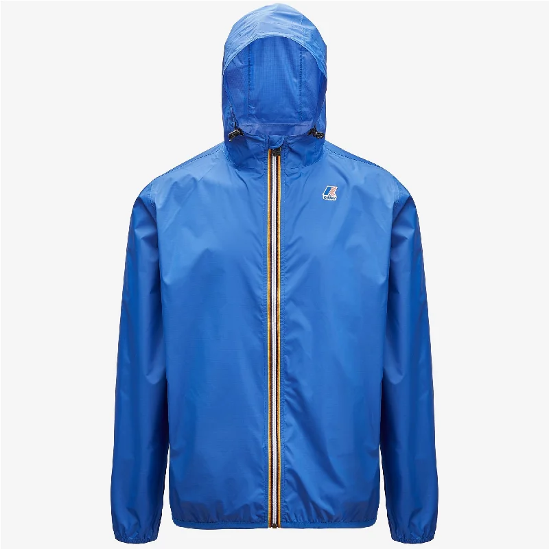 Claude - Unisex Packable Full Zip Waterproof  Rain Jacket in Blue Royal Quilted Jacket Puffer Jacket Insulated Jacket