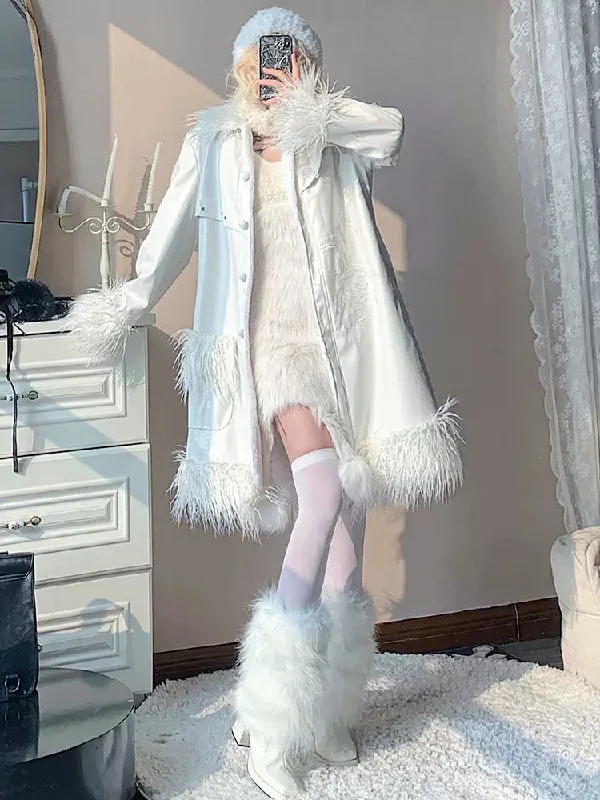 Original crocodile pattern fur coat【s0000006212】 Suede Jacket Faux Fur Jacket Puffer Jacket
