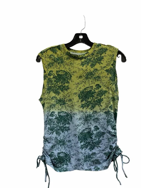 Pilcro Size XS Green Blue Print Tank Top soft tank top