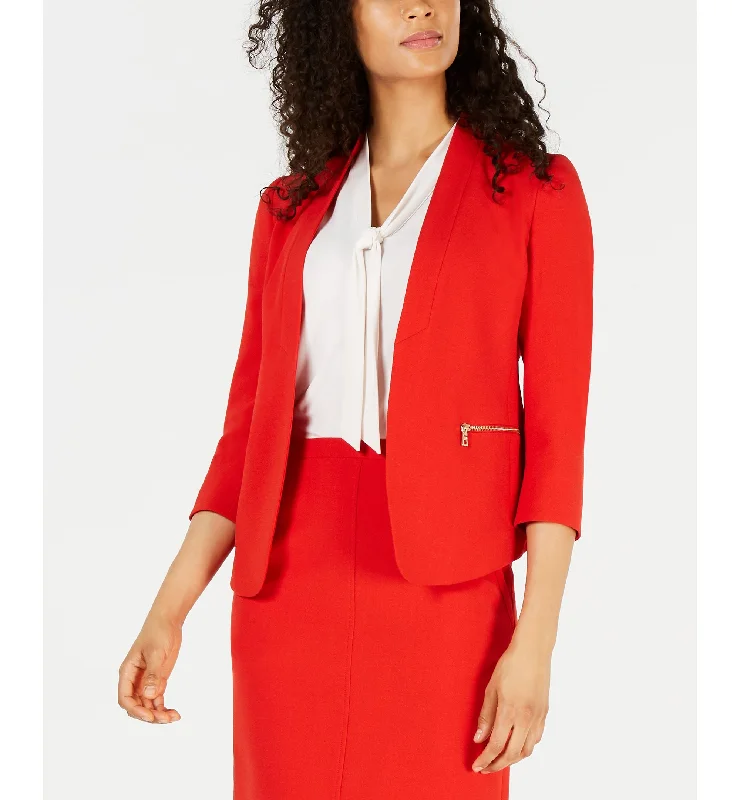 Anne Klein Crepe 3/4 Sleeve Blazer Women's Formal Blazer