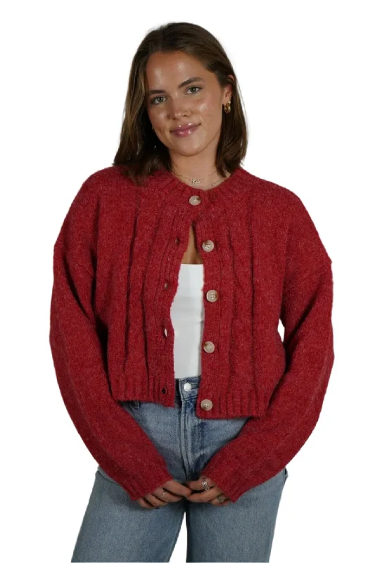 Candace Fluffy Cardigan Terry Terry Cloth Terry Knit