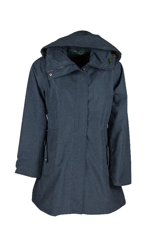 LJ075 - Women's New England Coat - NAVY Nylon Polyester Spandex
