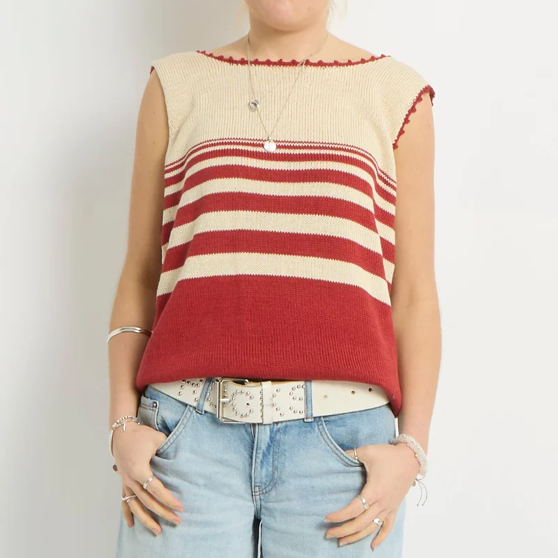 Knitted Tank Top - 12 silver tank top