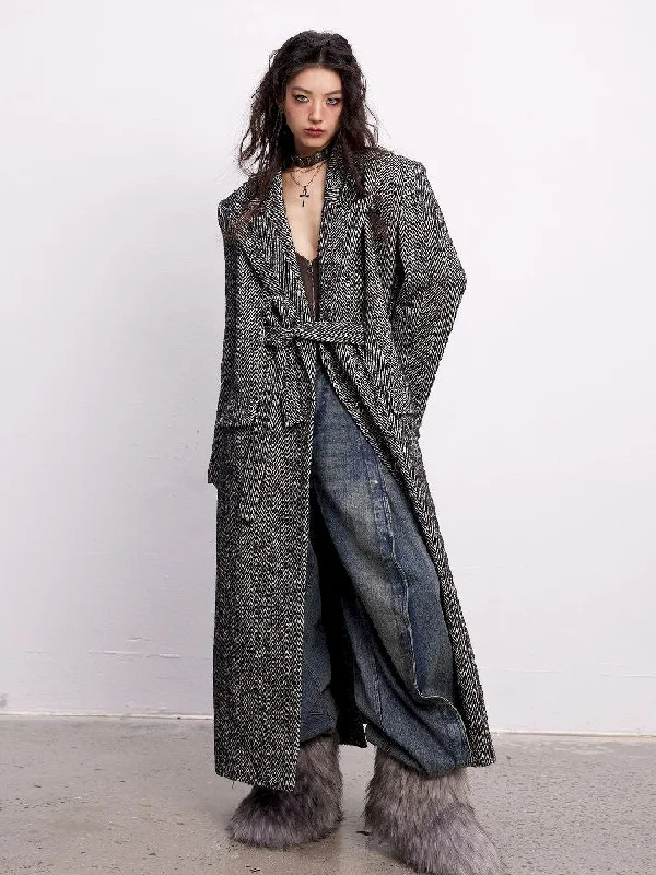 Flip Lapel Grown Up Coat【s0000004756】 Jersey Tulle Batik