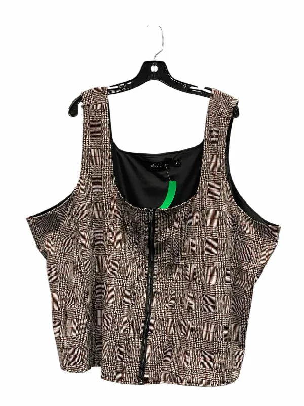 Torrid Size 6X Black Plaid Tank Top tie dye tank