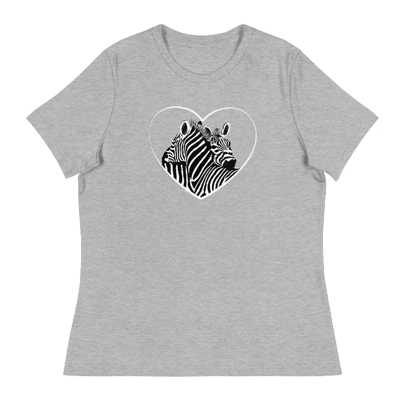 Hugging Zebras Women's Relaxed T-Shirt