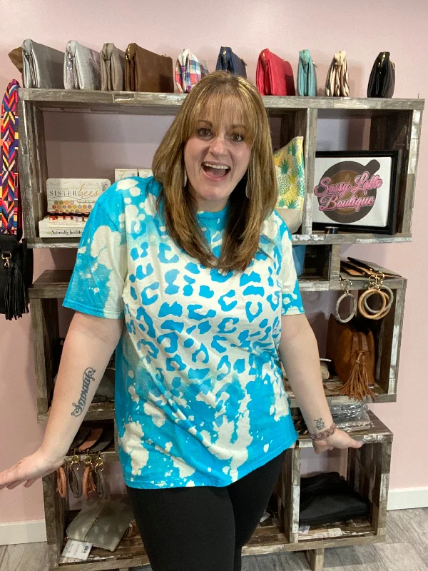 Tie Dye Leopard Tee