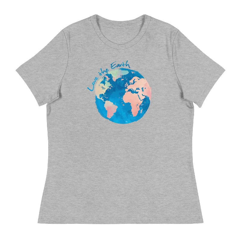 Watercolor Earth Women's Relaxed T-Shirt