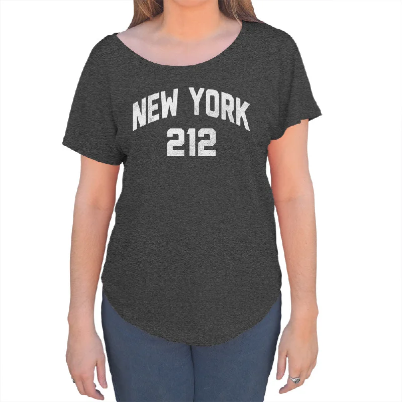 Women's New York City 212 Area Code Scoop Neck T-Shirt