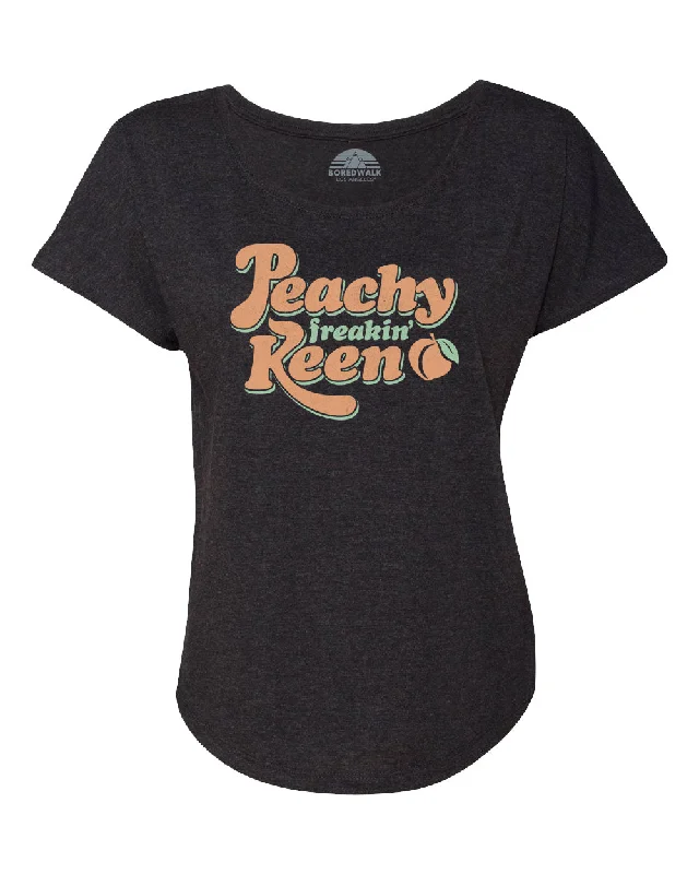 Women's Peachy Freakin' Keen Scoop Neck T-Shirt