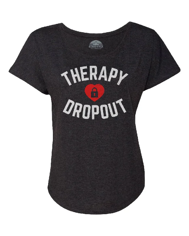 Women's Therapy Dropout Scoop Neck T-Shirt