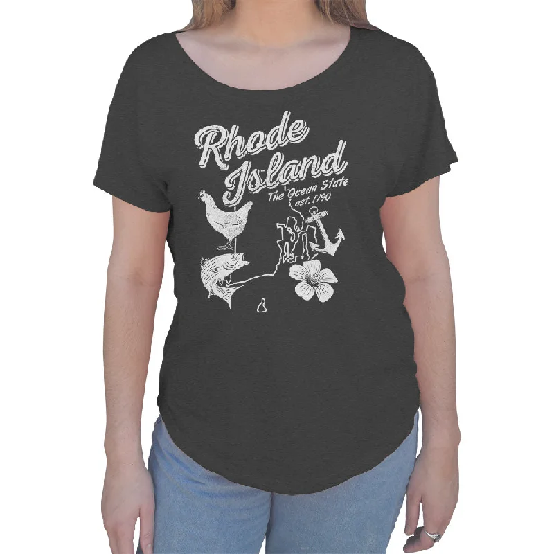 Women's Vintage Rhode Island Scoop Neck T-Shirt