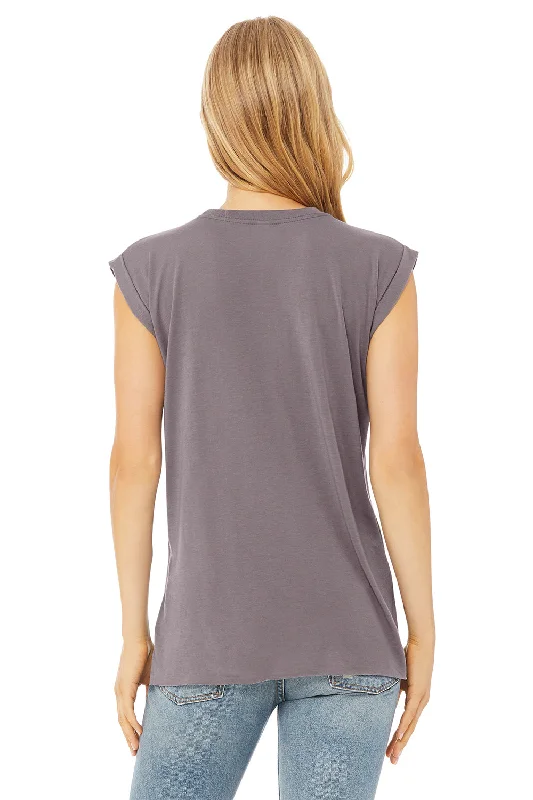 Bella + Canvas Womens Flowy Muscle Tank Top - Storm Grey