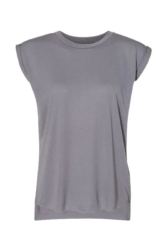 Bella + Canvas Womens Flowy Muscle Tank Top - Storm Grey