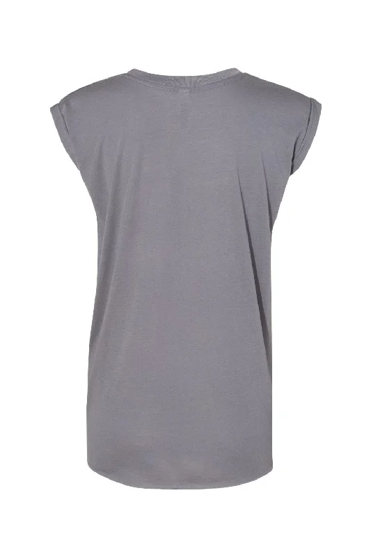 Bella + Canvas Womens Flowy Muscle Tank Top - Storm Grey