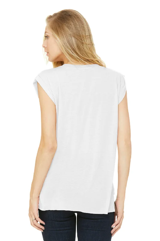 Bella + Canvas Womens Flowy Muscle Tank Top - White