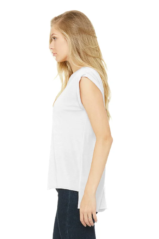 Bella + Canvas Womens Flowy Muscle Tank Top - White