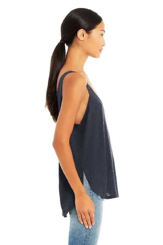 Bella + Canvas Womens Flowy Tank Top - Heather Navy Blue