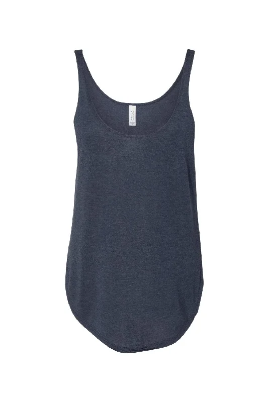 Bella + Canvas Womens Flowy Tank Top - Heather Navy Blue