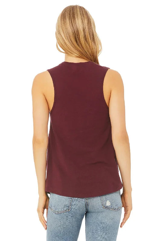 Bella + Canvas Womens Jersey Muscle Tank Top - Maroon