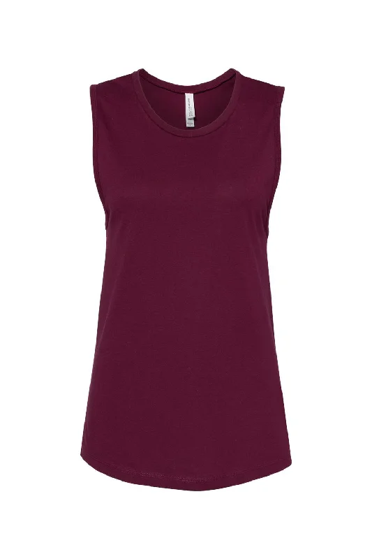 Bella + Canvas Womens Jersey Muscle Tank Top - Maroon