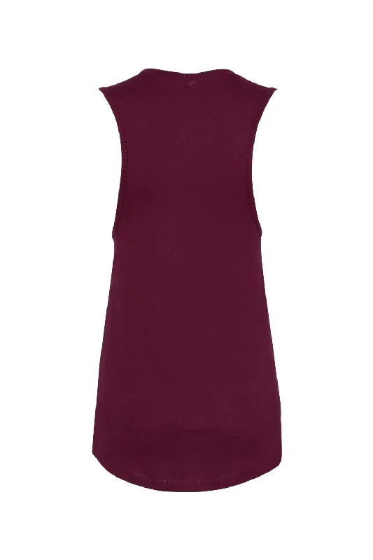 Bella + Canvas Womens Jersey Muscle Tank Top - Maroon