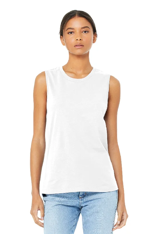 Bella + Canvas Womens Jersey Muscle Tank Top - White