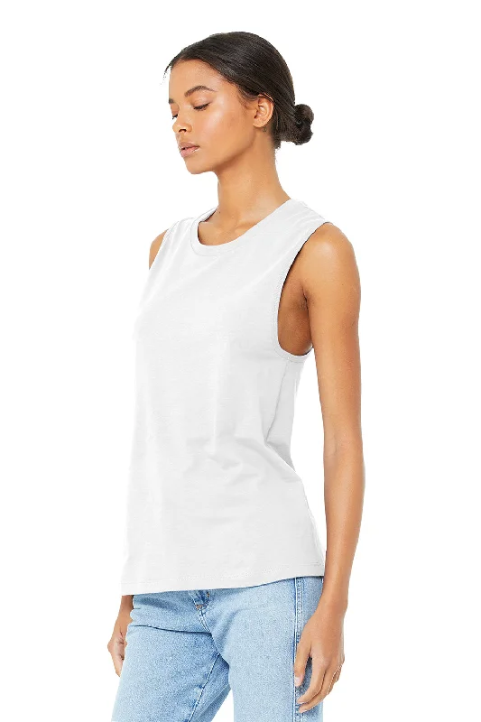 Bella + Canvas Womens Jersey Muscle Tank Top - White