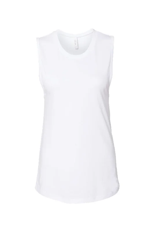 Bella + Canvas Womens Jersey Muscle Tank Top - White