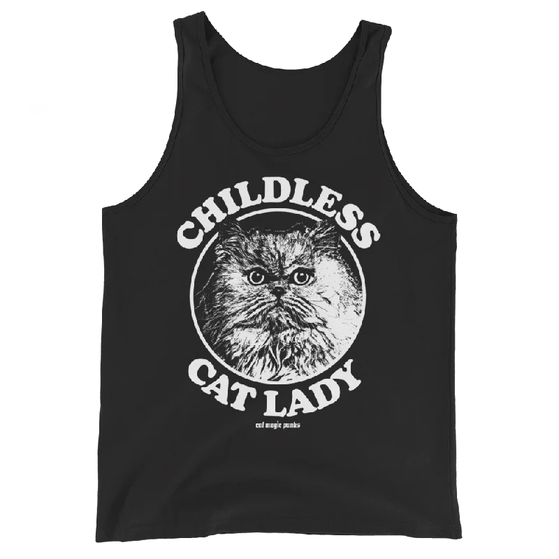 CHILDLESS CAT LADY PERSIAN Unisex Tank Top