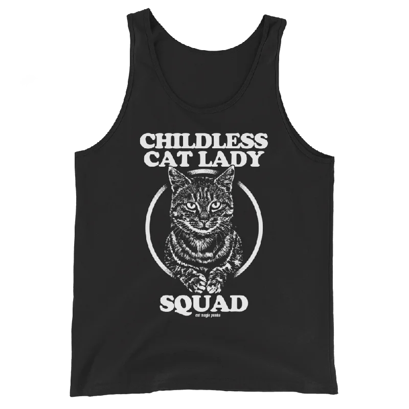 CHILDLESS CAT LADY SQUAD Unisex Tank Top