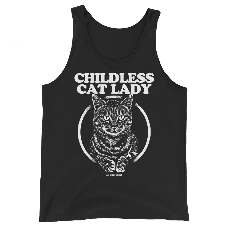 CHILDLESS CAT LADY TABBY Unisex Tank Top