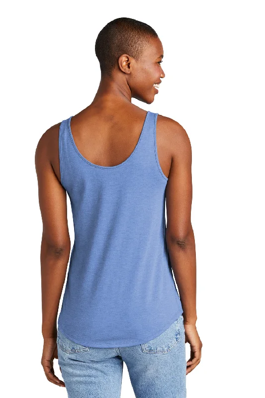 District Womens Perfect Tri Relaxed Tank Top - Maritime Blue Frost