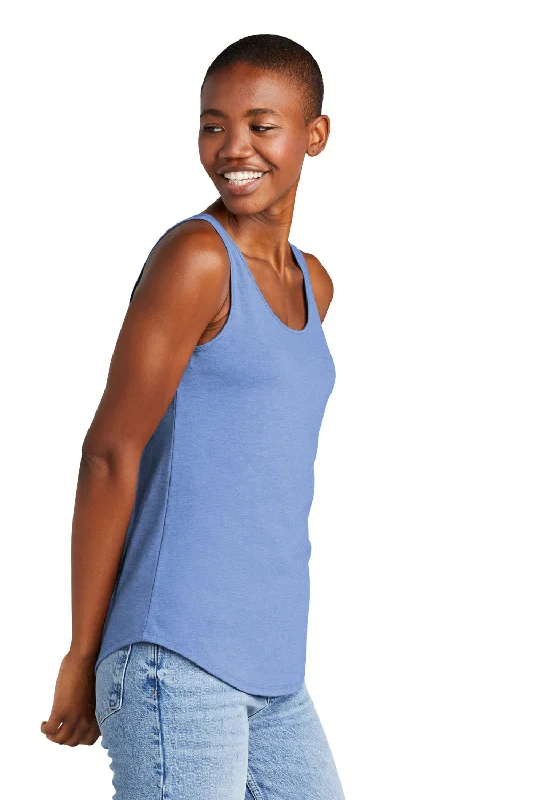 District Womens Perfect Tri Relaxed Tank Top - Maritime Blue Frost