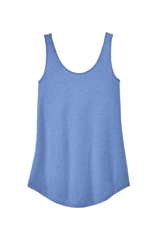 District Womens Perfect Tri Relaxed Tank Top - Maritime Blue Frost