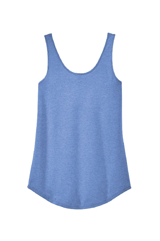 District Womens Perfect Tri Relaxed Tank Top - Maritime Blue Frost