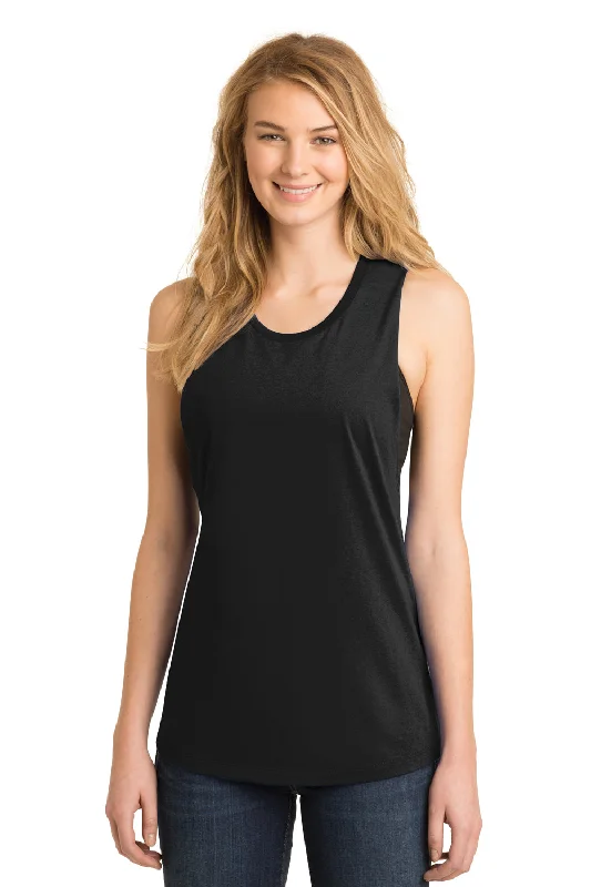 District Womens Very Important Festival Tank Top - Black - Closeout