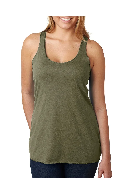 Next Level Womens Tank Top - Military Green