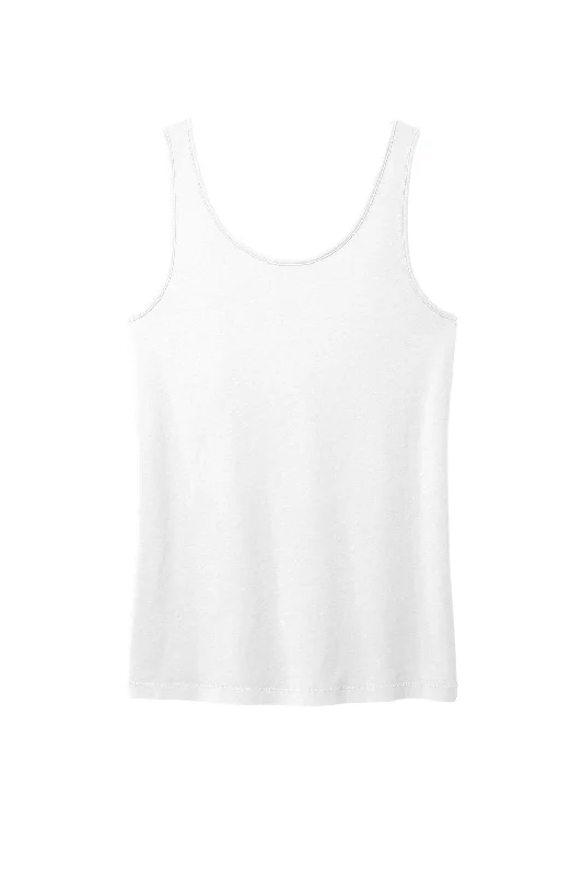 Port & Company Womens Beach Wash Garment Dyed Tank Top - White