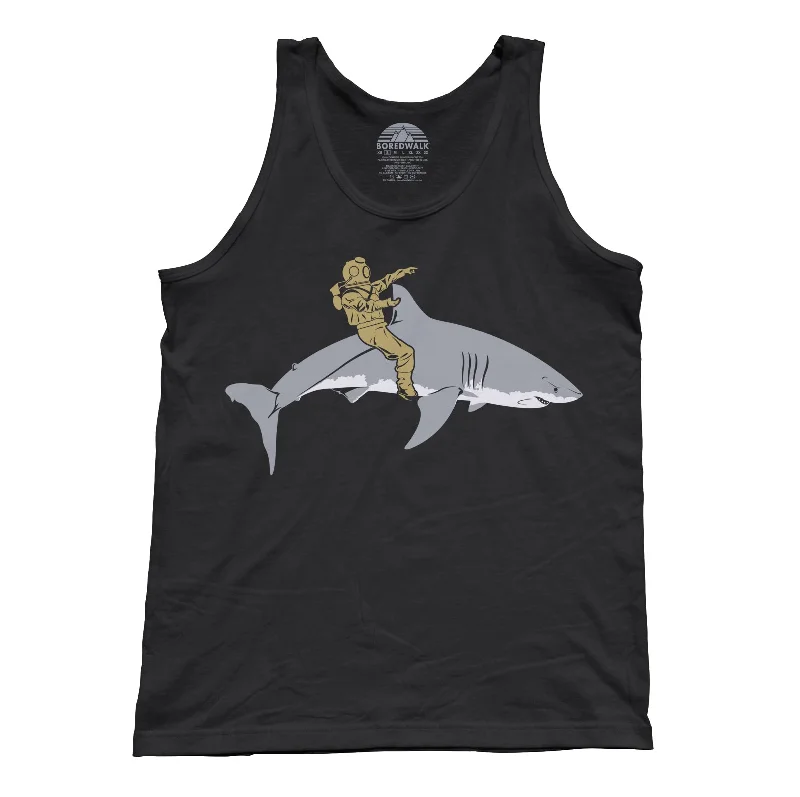 Unisex Diver Riding a Shark Tank Top - By Ex-Boyfriend