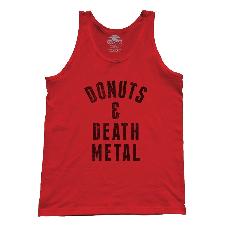 Unisex Donuts and Death Metal Tank Top