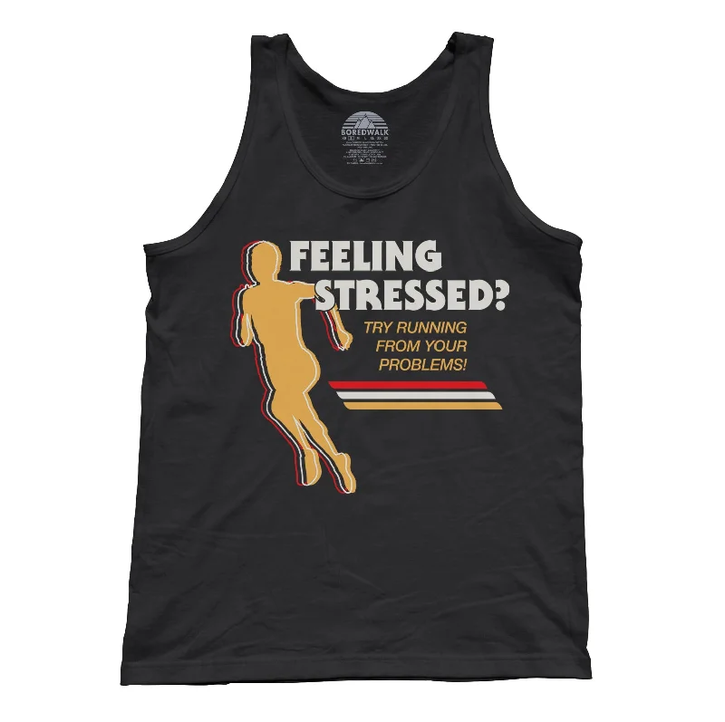 Unisex Feeling Stressed? Try Running from Your Problems Tank Top